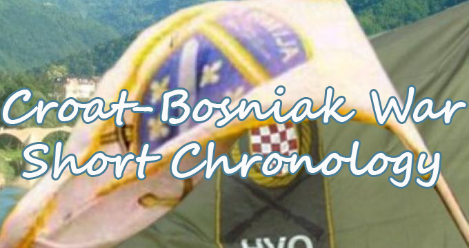 Croat-Bosniak War: Short Chronology